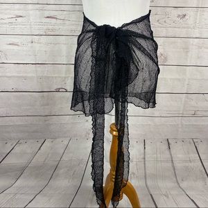 Jordan Taylor fishnet wrap throw on beach wrap